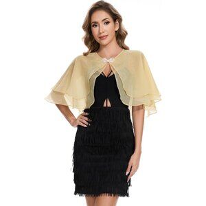 Women's Sheer Tencel Shawls and Wraps-Yellow